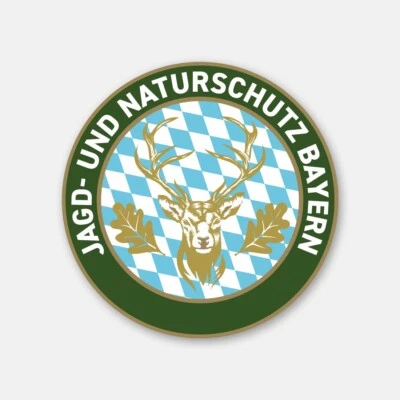 WILDE-HILDE ORIGINAL Wiederverwendbare Aufkleber "Jagd- und Naturschutz" Bayern