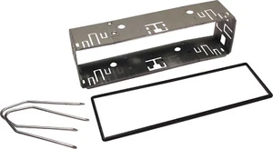 KIT JAULA SOPORTE METAL RADIO ESTÉREO UNIVERSAL TAMAÑO DIN RADIO COCHE + LLAVES DE EXTRACCIÓN - Imagen 1 de 1