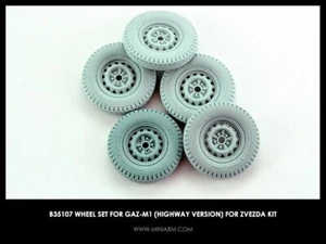 Miniarm 35107 1/35 GAZ-M1 Autobahnversion Radsatz für Zvezda - Bild 1 von 1