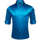 Mens Business Paisley Dress Shirts Button Down Long Sleeve Formal Collar Shirt