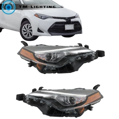Faros laterales izquierdo y derecho LED para Toyota Corolla L Le Le 2017-2019 Foto 1 de 4
