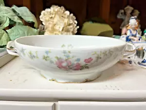 Vintage Rosenthal Floral Vegetable Dish with Cover Broken and Glued - Picture 1 of 17