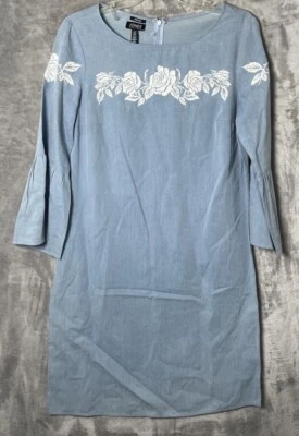 🆕Jones Нью-Йорк светло-синий джинсовой ткани платье Bell рукава размер 6 - Изображение 1 из 4