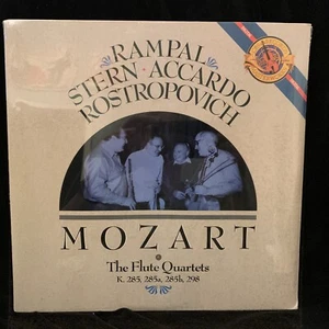 MOZART Flute Quartets - Rampal Stern Accardo Rostropovich - CBS LP 1987 SEALED - Imagen 1 de 2
