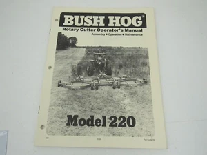 Bush Hog Model 220 Rotary Cutter Operator's Manual - Picture 1 of 3