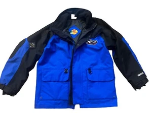 BASS PRO SHOPS Mens Jacket Med Blue GORE-TEX Extreme Performance Fishing Rain - Picture 1 of 4