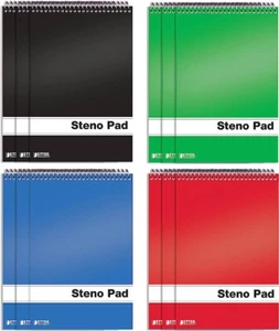 Better Steno NotePad 12 Pack Assorted Colors Notebooks - Picture 1 of 4