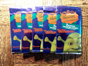 SHREK THE THIRD TRADING CARDS "LOT OF 5 PACKS" BY INKWORKS "2007"