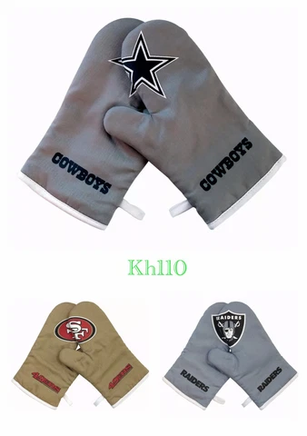 NFL Team Oven Gloves BBQ Oven Mitt Cover