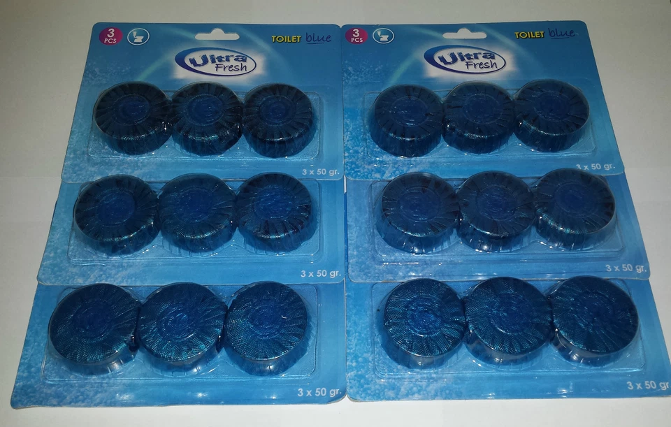 9,80€/kg  WC Tabletten Blauspüler Wasserkasten Tabletten Tabs Spülkastentabs  - Bild 1 von 1