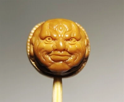 Pulsera china tallada nuez oliva Buda cuentas netsuke 18 luohan arhat Foto 1 de 4