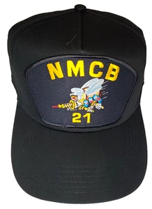 Sombrero Seabees NMCB-21 - Golf Negro - Negocio Propiedad de Veteranos - Imagen 1 de 1
