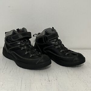 Dr. Comfort Work Boots Mens 13 M Ranger Black Leather Lace Up Ankle Top Round