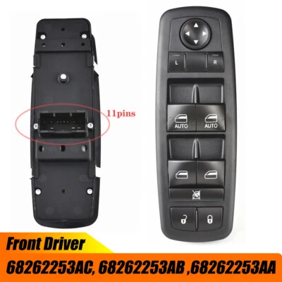 11-контактный выключатель зеркала стеклоподъемника для Chrysler 300 Sedan 2015 2016 2017 18-2019 годов выпуска - Изображение 1 из 4