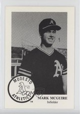 1985 Frank Chong Modesto A's Mark McGwire #17.2 Rookie RC