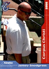 2006 Corpus Christi Hooks Grandstand #29 Jamey Snodgrass Trainer Baseball Card