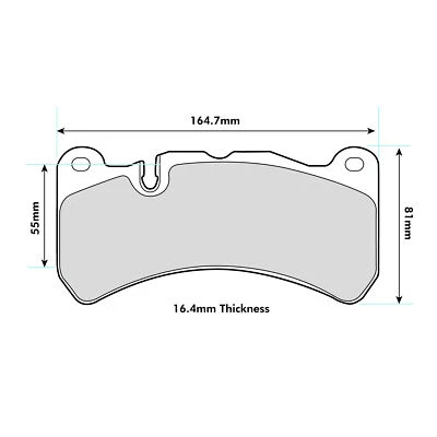Set pastiglie freno anteriori Ferodo DS3000 per Alfa Romeo, Maserati, Lexus e Mercedes - Immagine 1 di 3