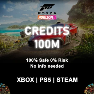 ✨Forza Horizon 5 CREDITS ⭐️ 100M CR XBOX|PS5|STEAM ⭐️Günstig Sicher Schnell🚀 - Bild 1 von 1