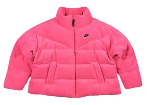 Nike Damen rosa Therma-Fit Sherpa mit durchgehendem Reißverschluss Puffer-Down-Fülljacke DM9260-622 - Bild 1 von 11