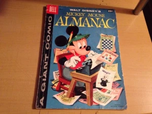 Mickey Mouse Almanac #1 (Dec 1957, Dell) - Picture 1 of 12