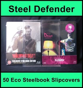 50 Premium Blu-Ray Steelbook Slipcovers / Protectors - Steel Defender GP1 - Picture 1 of 8