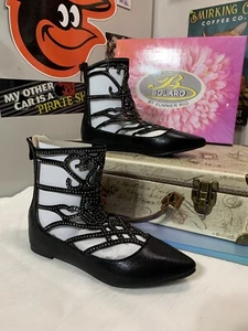 Bolaro by Summer Rio Women's Black Pointed Toe Gladiator Shoes Size 6 1/2 - Picture 1 of 11