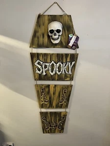 Halloween Hanging Coffin Prop - Picture 1 of 12
