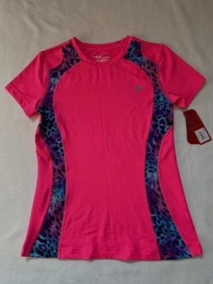 NUEVO CON ETIQUETAS Camiseta Fila Sport Active Niñas Rosa Leopardo Live in Motion L 14 Foto 1 de 4