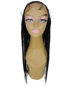 LUXLUXE Aina Straight 29 Inch Long 13X5 Hand-Tied Lace Braided Wig BLT-0133 - Picture 1 of 11