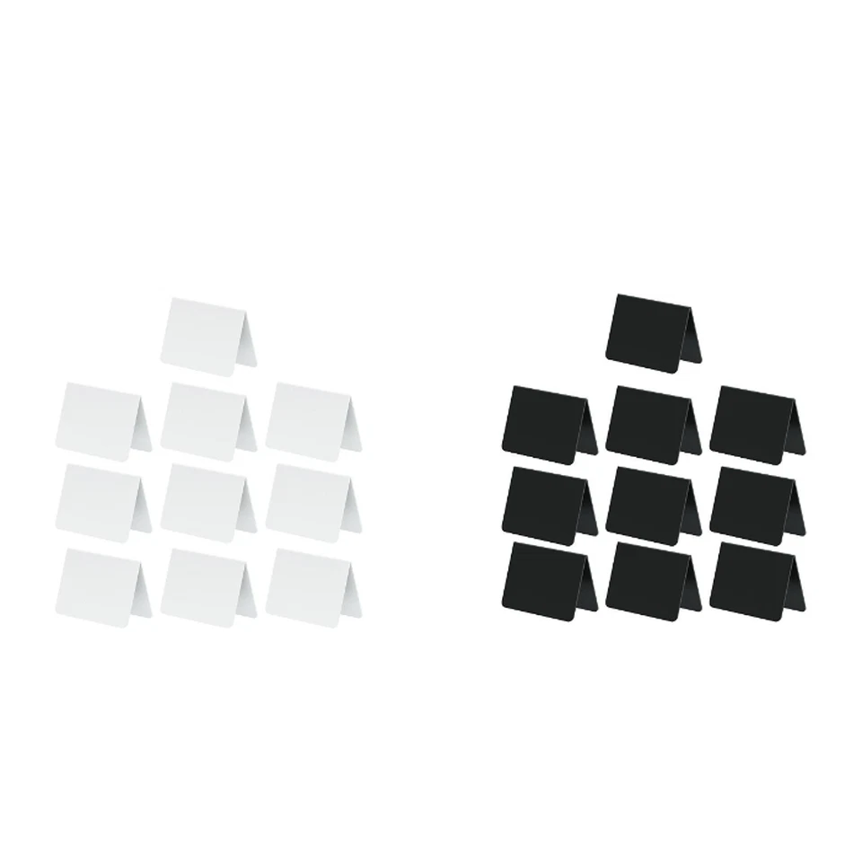 10 Stück Acryl Mini Kreidetafel Schilder V-förmig für Bäckerei Buffet - Image 1 of 1