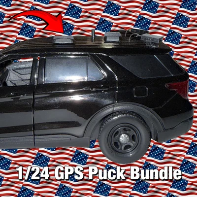 1/24 Diecast Fire/EMS/Police GPS Puck Pack - Image 1 of 4