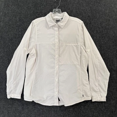 Camisa REI Para Mujer Grande Blanca UPF 30 Ventilada Senderismo Pesca Exterior Bolsillos con Cremallera Foto 1 de 4