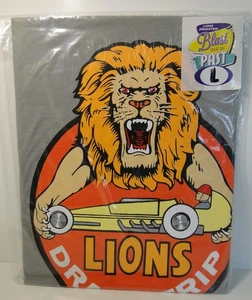 NEU Löwen Drag Strip Vintage Logo Erwachsene Large leicht grau T-Shirt KOSTENLOSER VERSAND - Bild 1 von 3