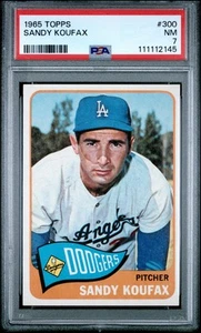 1965 TOPPS #300 SANDY KOUFAX PSA 7 - Picture 1 of 2