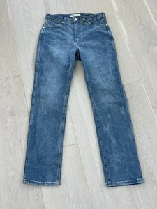 Pantalones de mezclilla azules largos (ver medidas) usados en excelente estado Wrangler x STAUD - Imagen 1 de 15