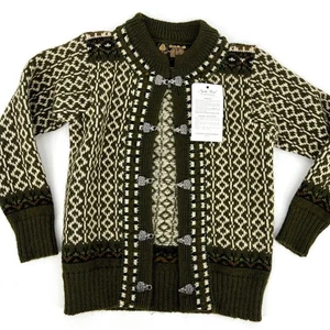 Norlender Norweger Wolle Strickjacke Pullover Kinder Euro Größe 2 **LESEN** - Bild 1 von 9