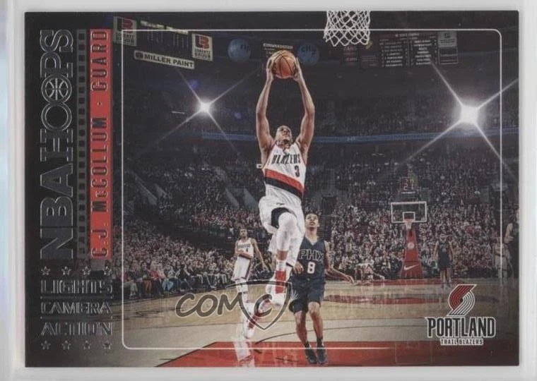 2017-18 Panini NBA Hoops Lights Camera Action CJ McCollum #35 - Image 1 of 2