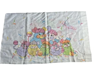 Vintage 80s Popples Pillowcase 1986 American Greetings BIBB Co. Cartoon Decor - Picture 1 of 16