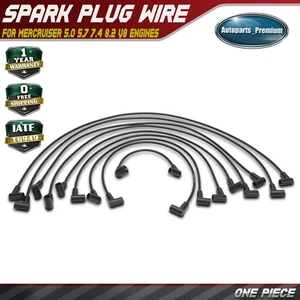 Juego de 9 cables de bujía para motores Mercruiser 5.0 5.7 7.4 8.2 V8 84816608Q61 - Imagen 1 de 9