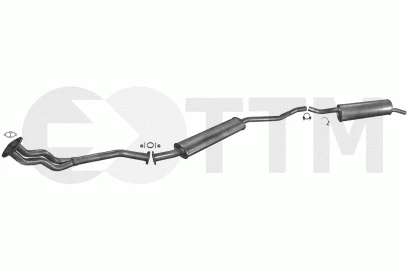 BMW 3 E30 BERLINE 4 PORTES 1.8 1982-1987 Ligne D'échappement Silencieux+ - Photo 1/1