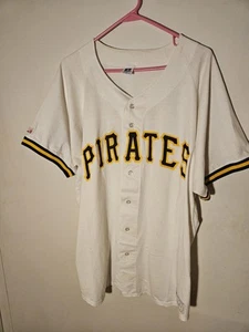 Vintage Herren Russell Athletic Pittsburgh Pirates Baumwolle Trikot USA HERREN XL - Bild 1 von 8