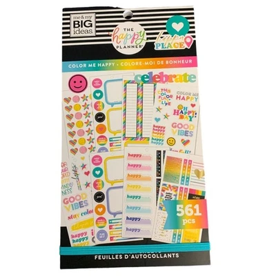 The Happy Planner Color Me Happy Sticker Pack 561 Colorful Stickers - Image 1 of 2