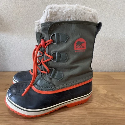 Sorel Yoot Pac Waterproof Winter Snow Boots Youth Kids 35 Size 4 NY1879 347 Boys - Image 1 of 4