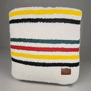 Pendleton Sherpa Fleece Stripe Throw Blanket Glacier National Park 50x70 - Picture 1 of 5