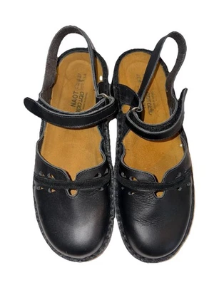 Zapatos Mary Jane Naot Gardenia de cuero negro talla 37 / EE. UU. 6 correa de tacón con punta cerrada Foto 1 de 4