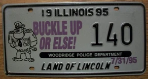 ILLINOIS SPECIAL EVENT NUMMERNSCHILD -1995- WOODRIDGE GORILLA DAYS - ANSCHNALLEN - Bild 1 von 1