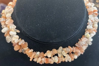 Sunstone chip beads 36 inch strand - Image 1 of 3