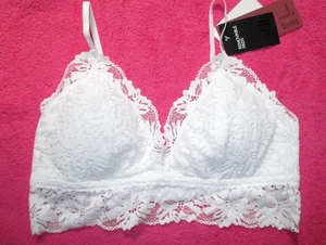 Bralette H&M soft BH M Spitze ohne Bügel herausnehmbare Cups wattiert push-up - Bild 1 von 3