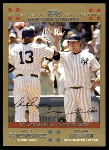 2007 Topps GOLD Alex Rodriguez/Jason Giambi #650 - Picture 1 of 2