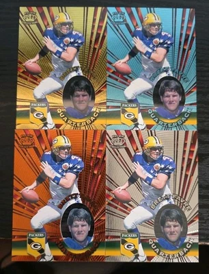 1996 Pacific Invincible #I-53 Brett Favre 4 Card Lot - Image 1 of 2